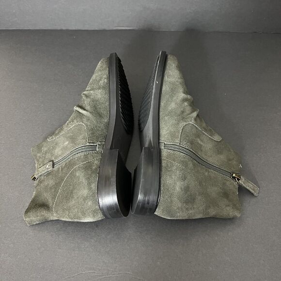 Kelsi Dagger Womens Booties 7 Green Brooklyn Latch Ankle Side Zip Boots $185 - Picture 10 of 14